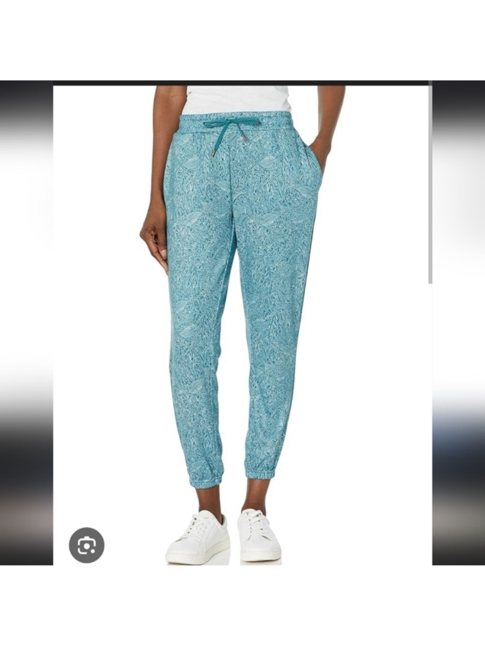 Carve Designs Teal Paisley Drawstring Joggers
